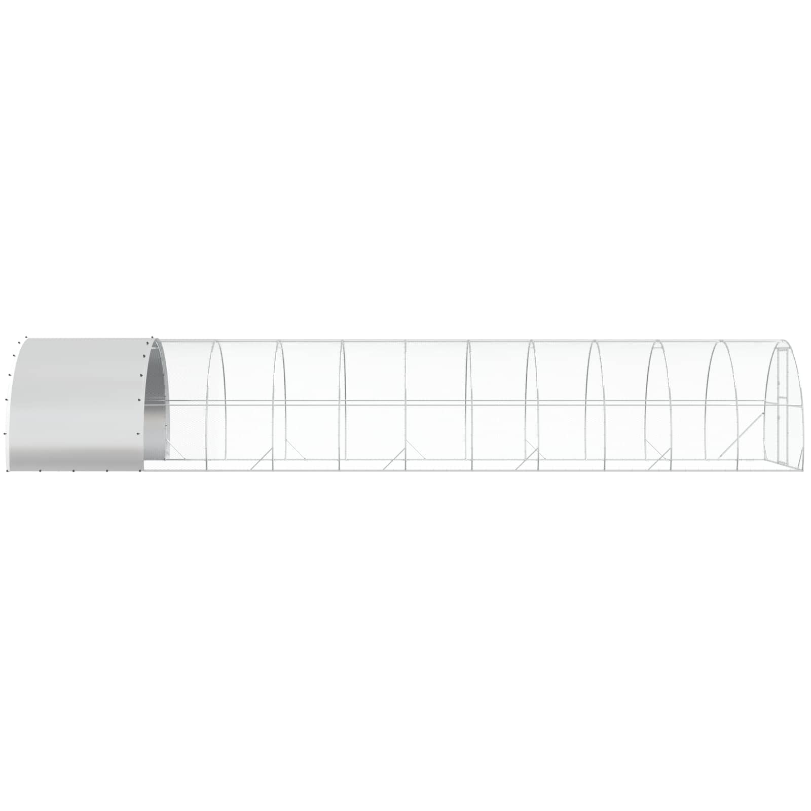 Κοτέτσι Ασημί 1200 x 300 x 200 cm Γαλβανισμένος Χάλυβας