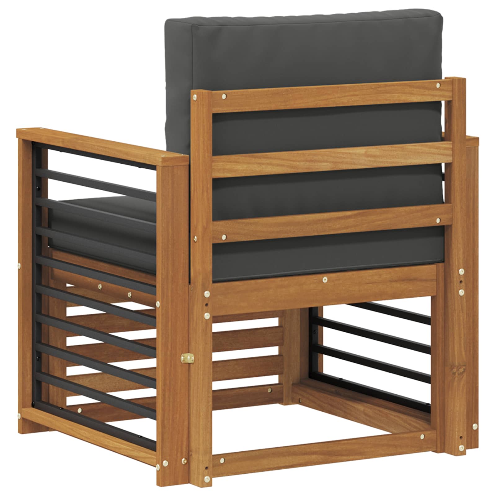 Σειρά Καναπέ Εξωτερικού Στερεό Ξύλο Ακακίας και Πολυεστέρ