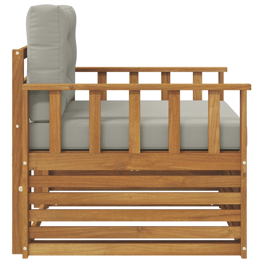 Εξωτερικός καναπές Στερεό Ξύλο Ακακίας και Πολυεστέρ