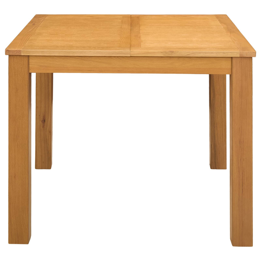 Τραπεζαρία 90 x 90 x 75 cm Στερεό Ξύλο Δρυός Φυσικό τετράγωνο