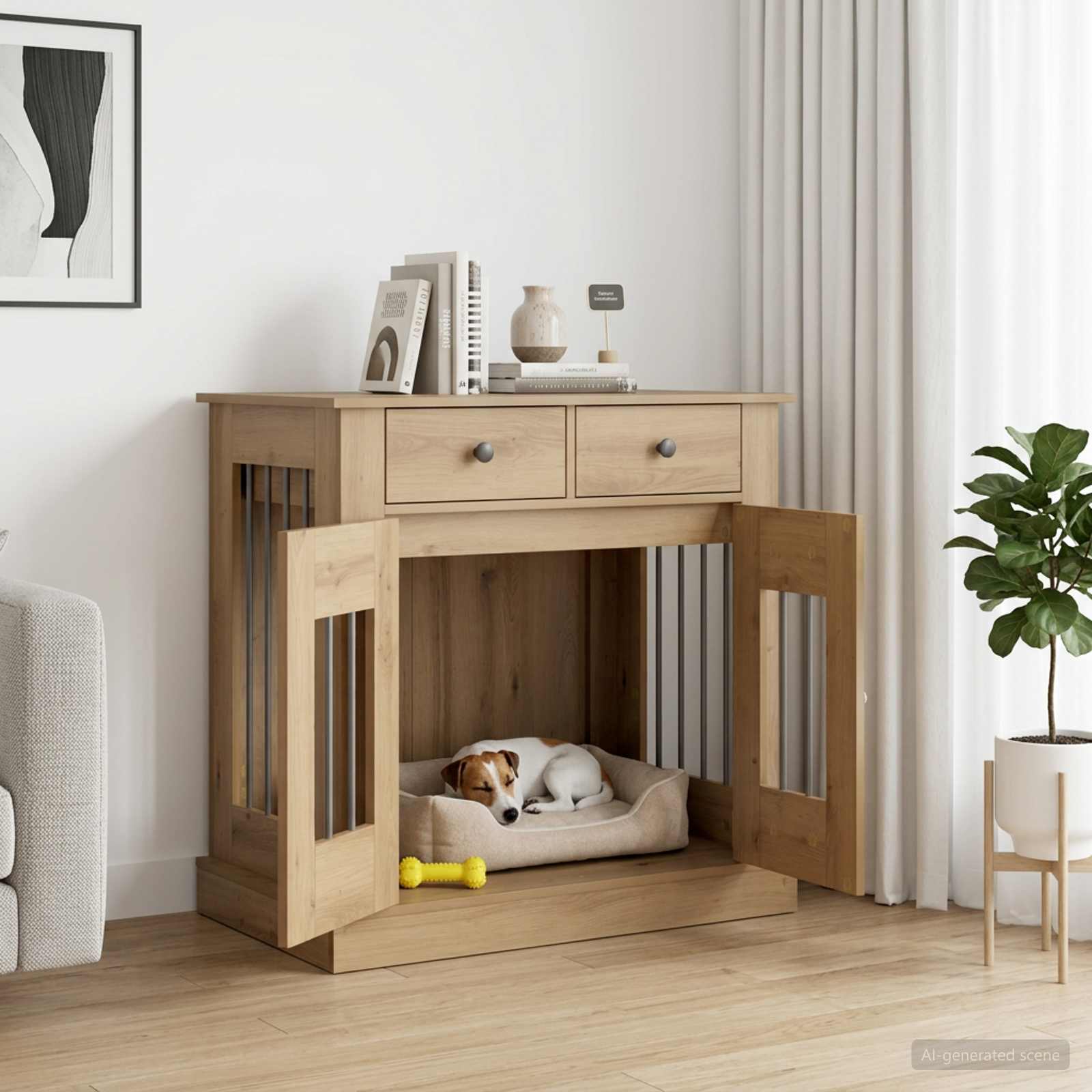 Έπιπλο για κλουβί σκύλου Artisan Δρυς 80 x 47,5 x 80 εκ