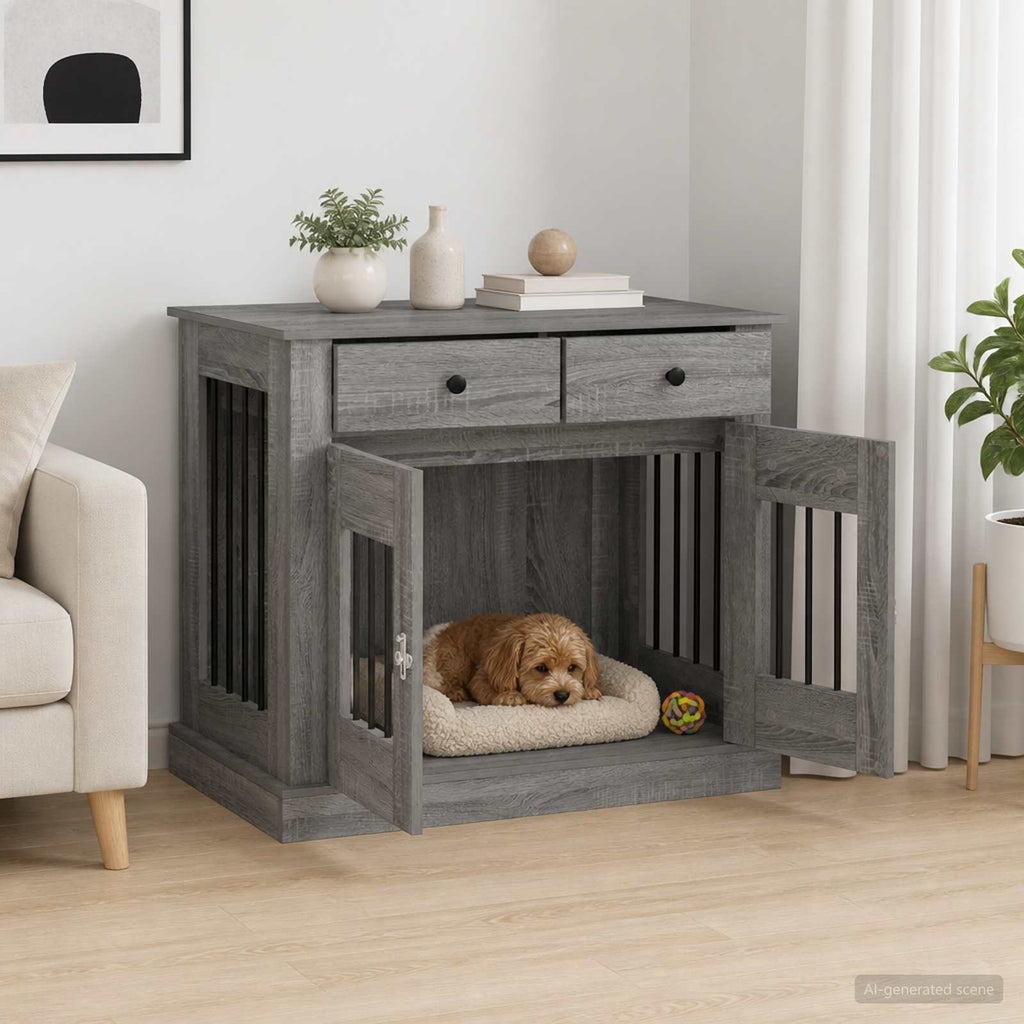 Έπιπλο για κλουβί σκύλου Γκρι Sonoma 90 x 47,5 x 80 εκ