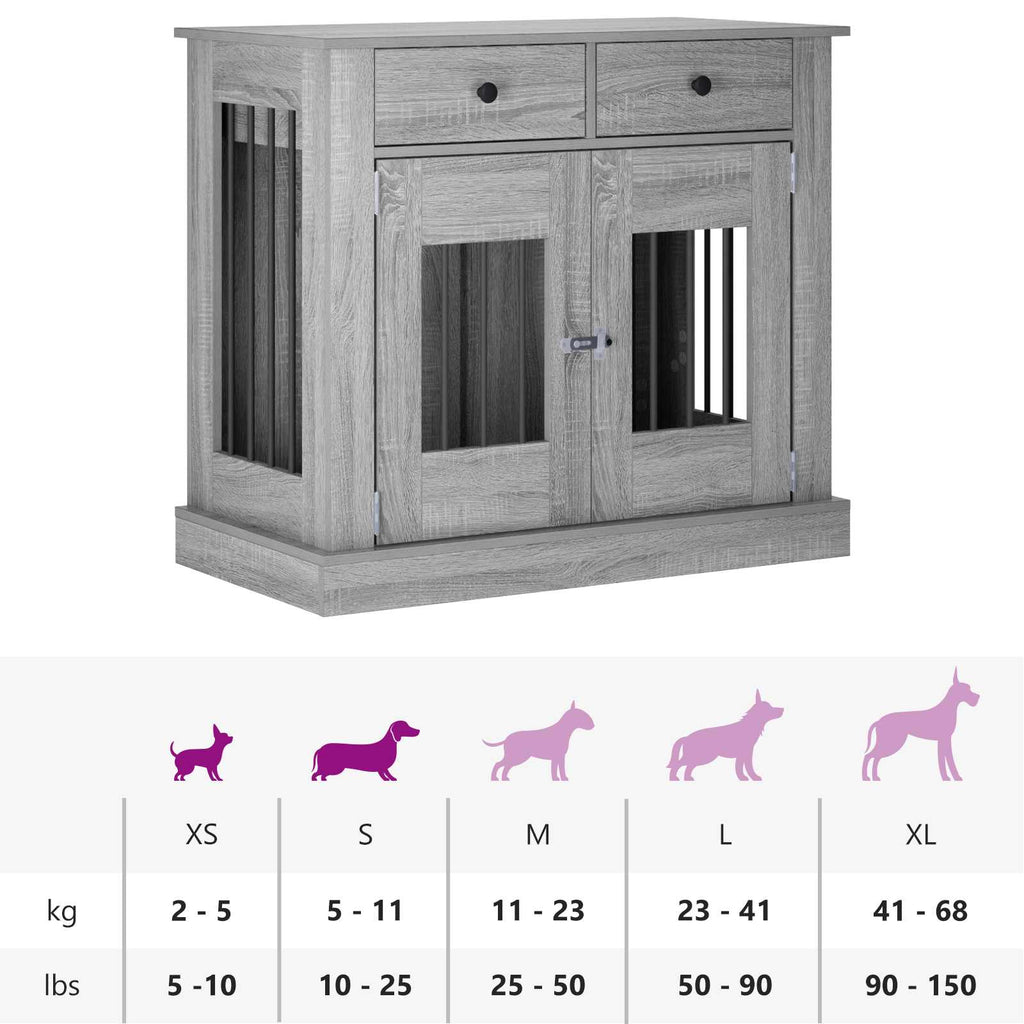 Έπιπλο για κλουβί σκύλου Γκρι Sonoma 90 x 47,5 x 80 εκ