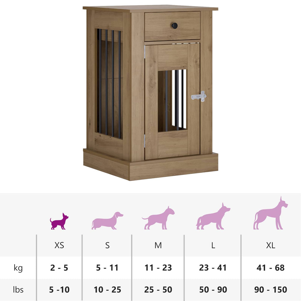 Έπιπλο για κλουβί σκύλου Artisan Δρυς 50 x 47,5 x 80 εκ.