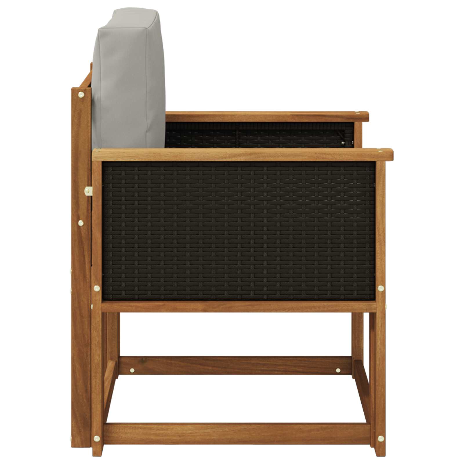 Μεσαίος καναπές εξωτερικού χώρου Στερεό Ξύλο Ακακίας Φυσικό