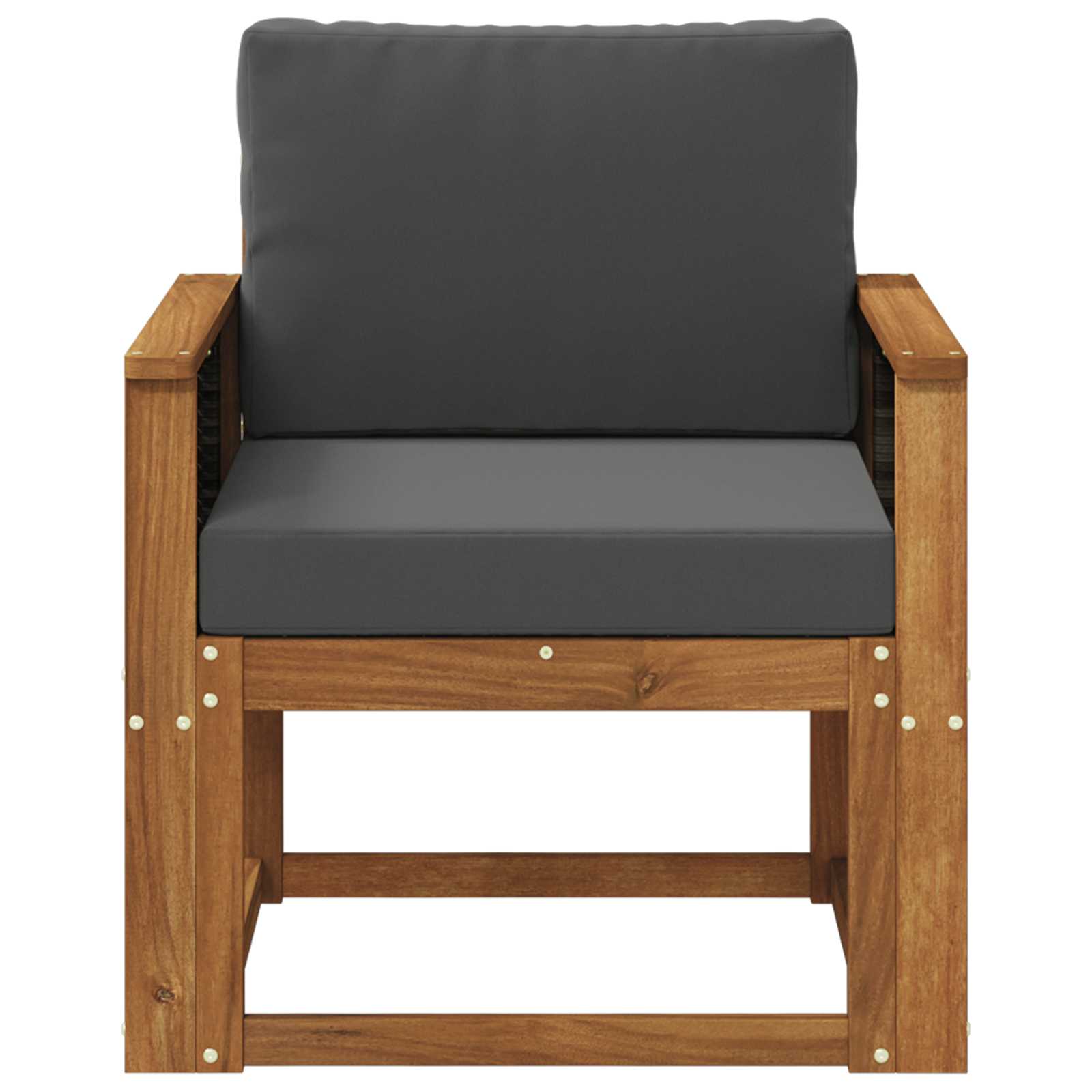 Μεσαίος καναπές εξωτερικού χώρου Στερεό Ξύλο Ακακίας Φυσικό