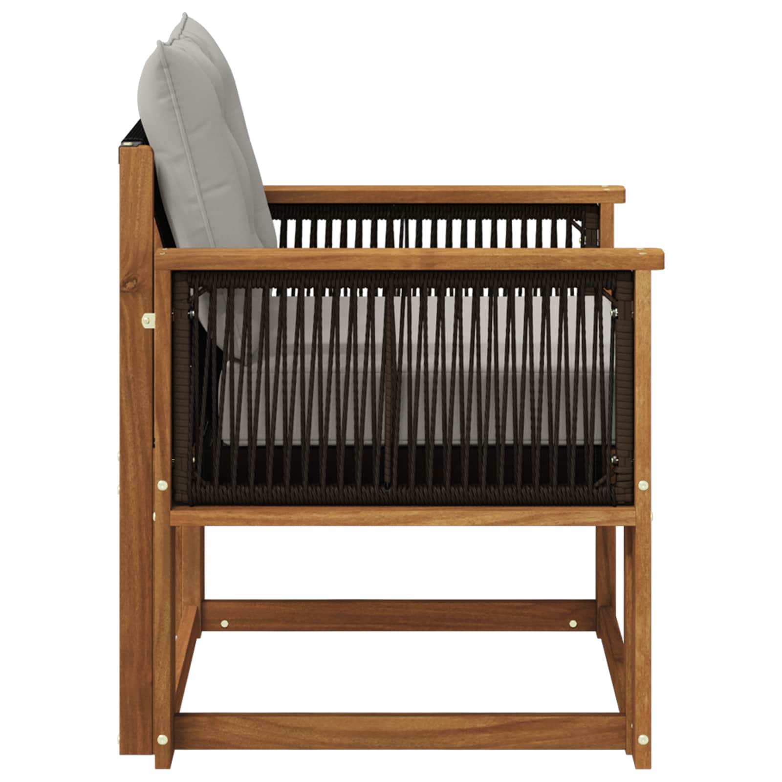 Μεσαίος καναπές εξωτερικού χώρου Στερεό Ξύλο Ακακίας Φυσικό