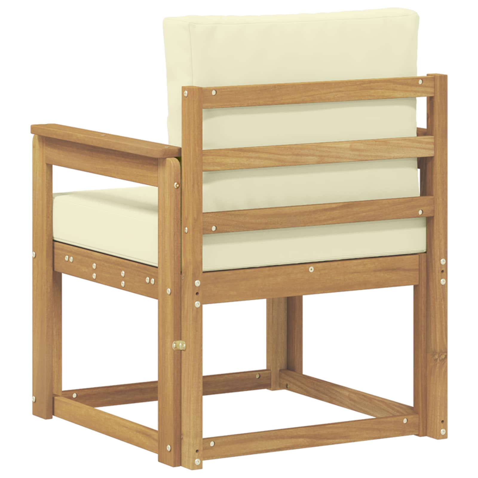 Εξωτερικός καναπές Πολυεστέρας Λευκό και Κρεμ