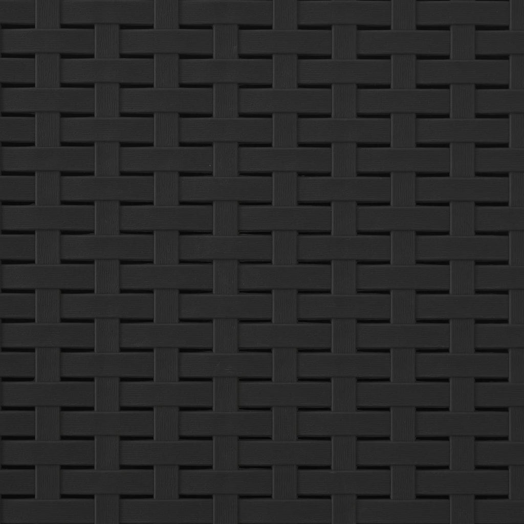 Καναπές Κήπου 4 Θέσεων με Μαξιλάρια Ρατάν PP Ανθρακί