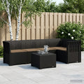 Σαφά Κήπου 5 Θέσεων με Μαξιλάρια Ράιταν PP Ανθρακί