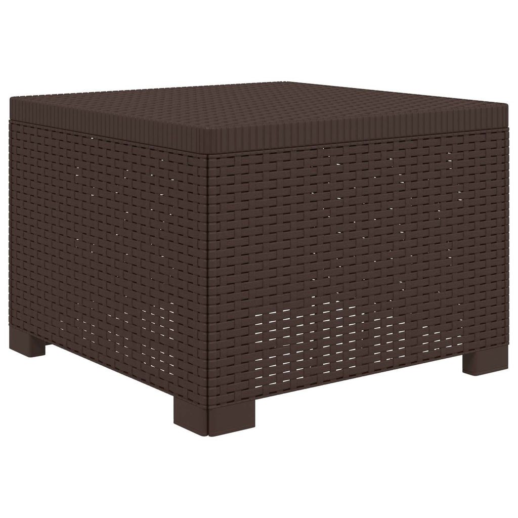 Σαφά Κήπου 5 Θέσεων με Μαξιλάρια Ράιταν PP Καφέ