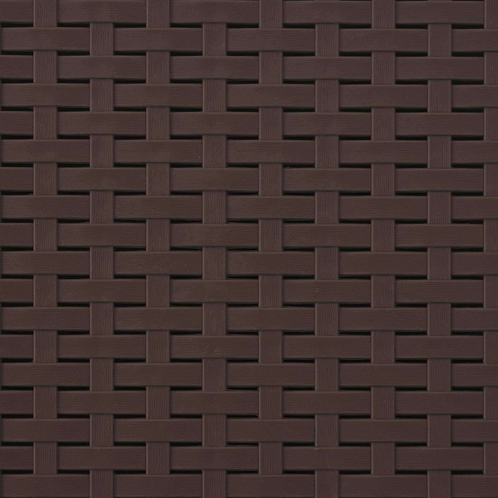 Καναπές Κήπου 7 Θέσεων με Μαξιλάρια Μοτίβο Ράτταν PP Καφέ