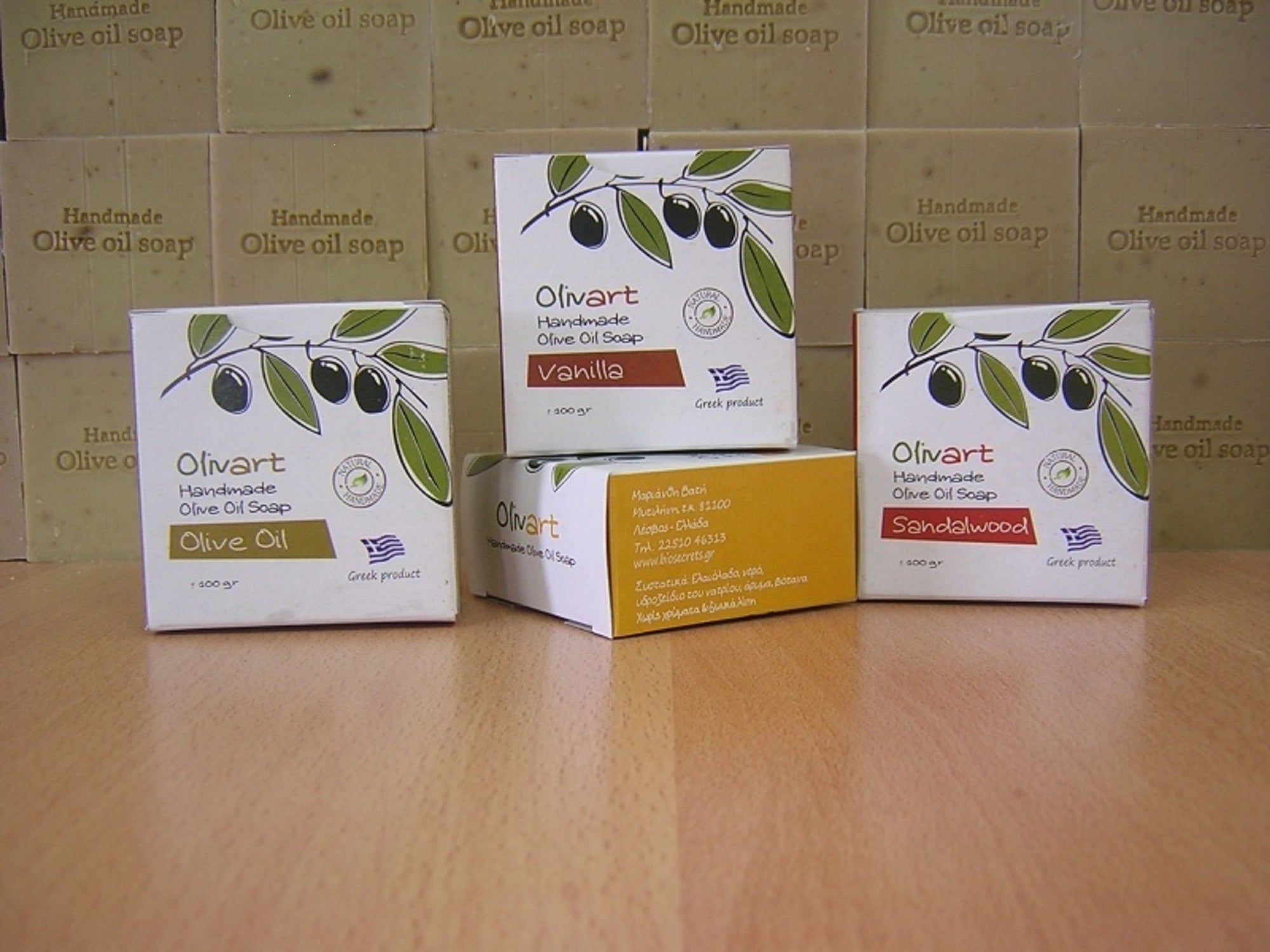 OLIVART Natural olive oil soap-Sandalwood